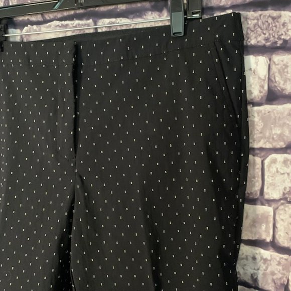 Izod Black & White Ankle Pants Size 14 - Picture 3 of 11